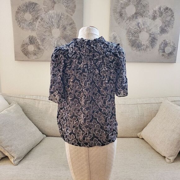 Rebecca Taylor Celia Silk Blend Blouse - NEW - Picture 9 of 14